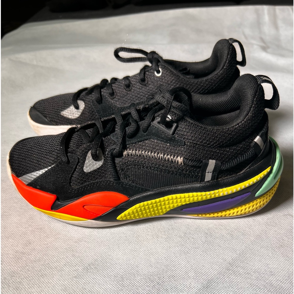Boys J.Cole x Puma Dreamers Sneakers Black and Multicolored